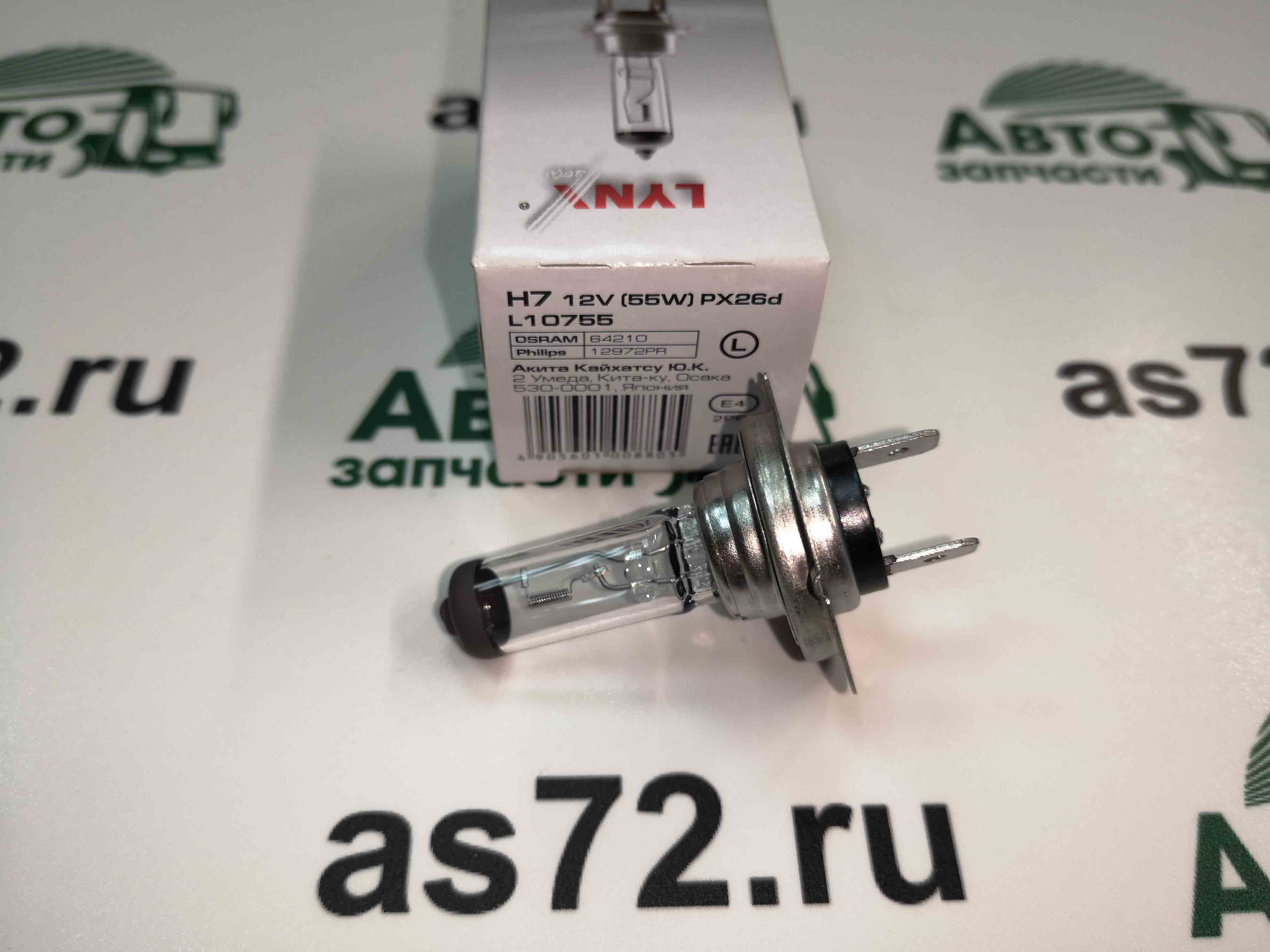 Автолампа 12V Н7 55W L10755 Lynx