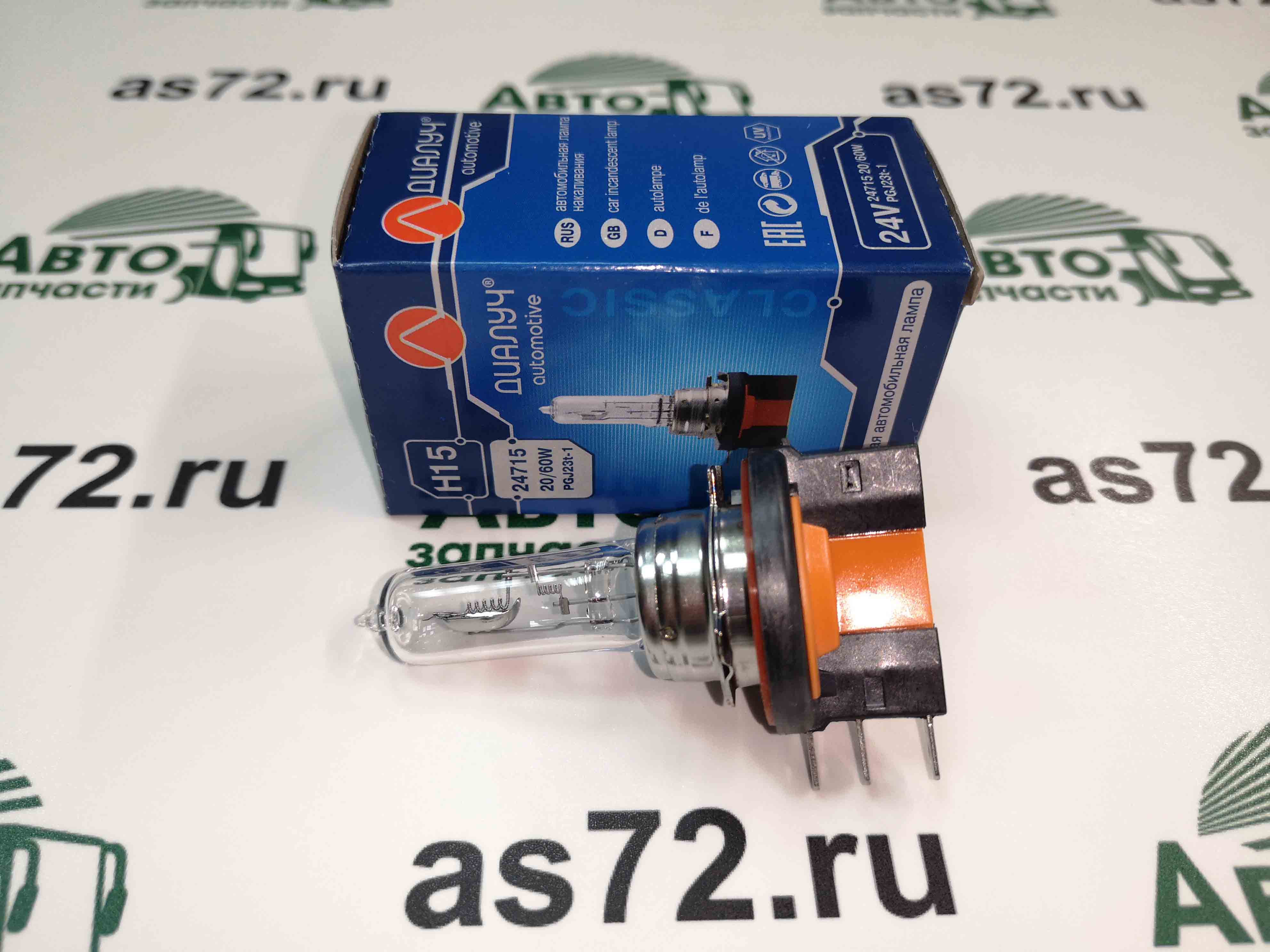 Автолампа 24V Н15 20/60W 24715 Диалуч