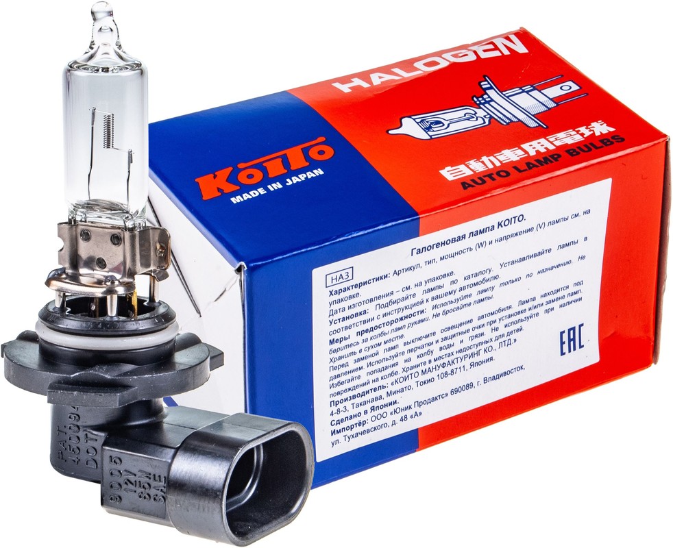 Автолампа 12V НB3 65W 0473 Koito