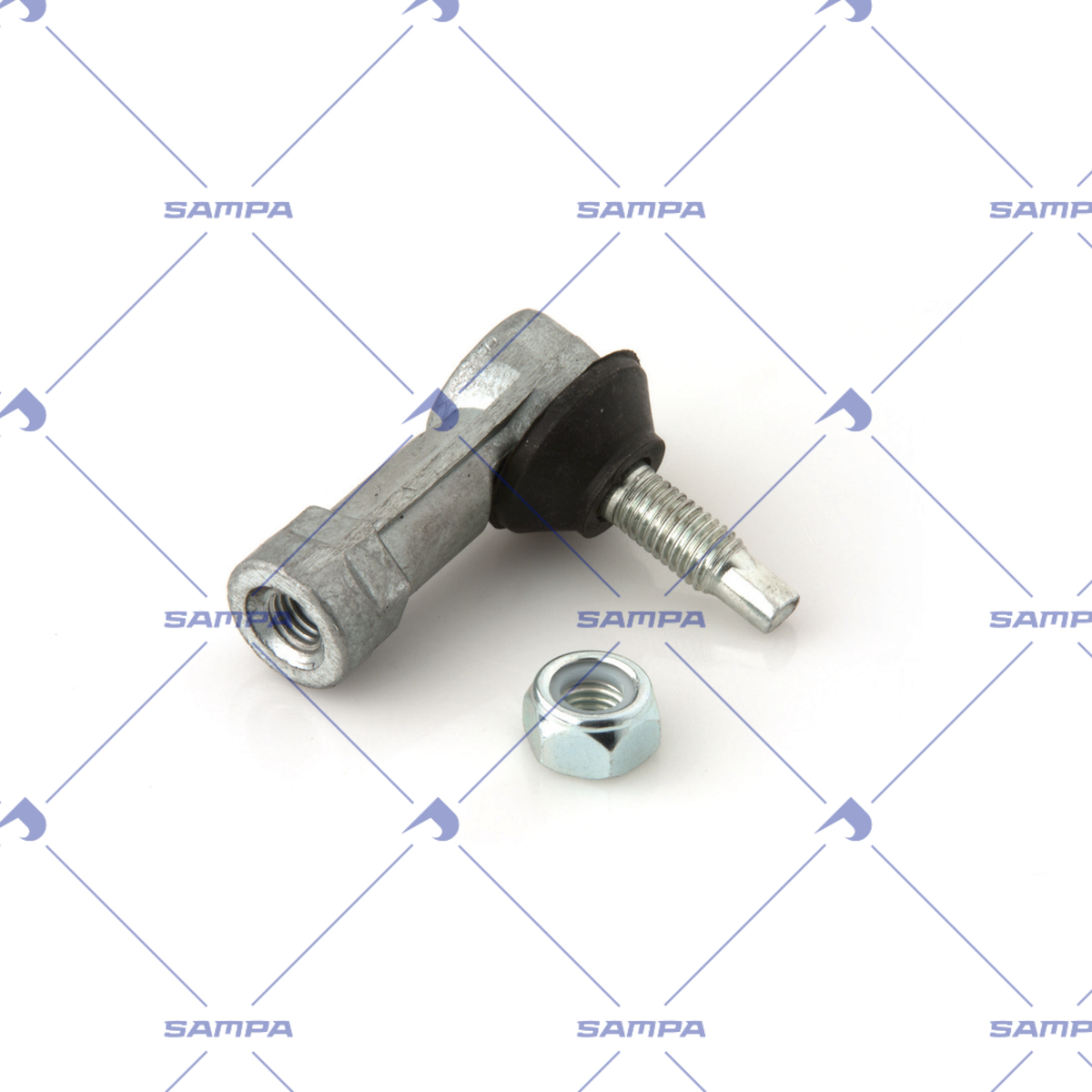 Наконечник тяги КПП М10*М10 левый 060.082 Iveco Sampa