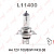 Автолампа 12V Н4 100/80W P-43t L11400 Lynx