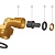 Фитинг угловой C950212M12X15 латунный нар.М12*1,5 Г В12 Camozzi